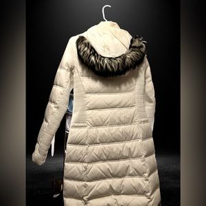 Cream colored Express coat, size extra small